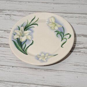 Syracuse China Restaurant Ware Plate Floral 5.5" Lily Pattern Circa 1960
